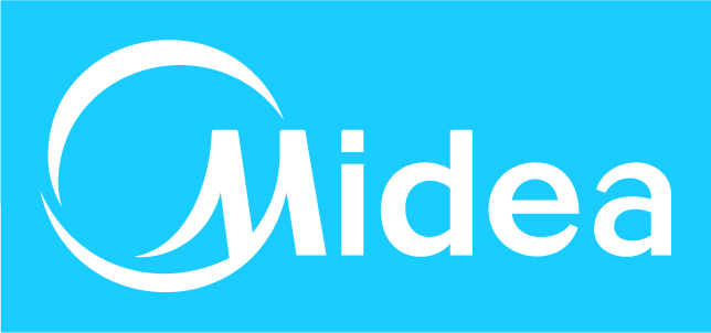 Midea_Logo_CMYK_white_on_blue_NoRegister midea logo