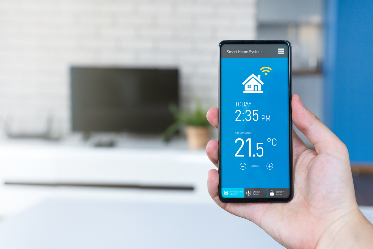 Smart heating controls on phone app
