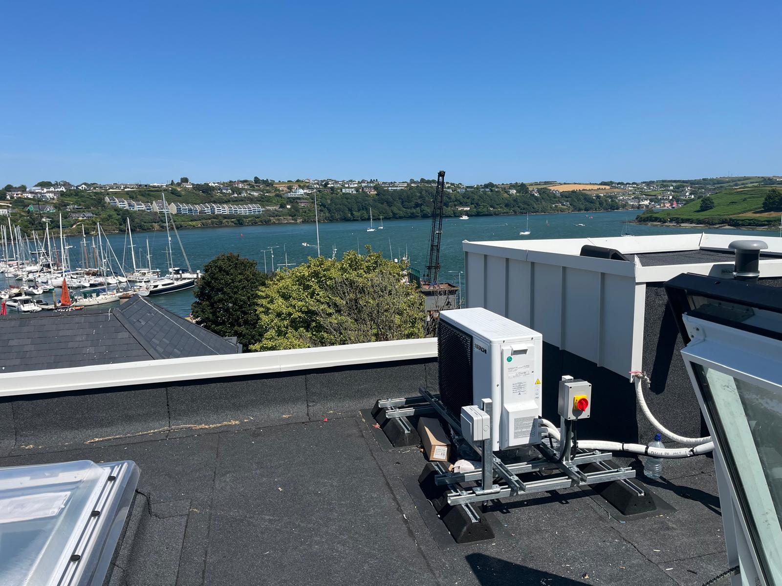 The view from the site in Kinsale